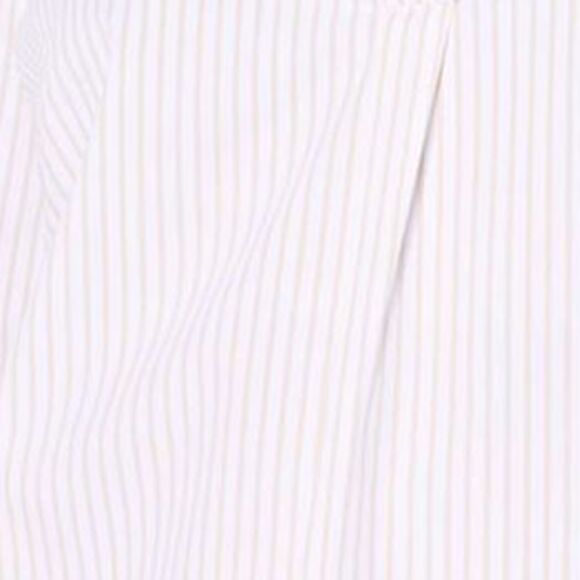 Maya J Women's Top Sz M Nantucket Mini Stripe Popover Blouse White A679786 - Picture 2 of 4